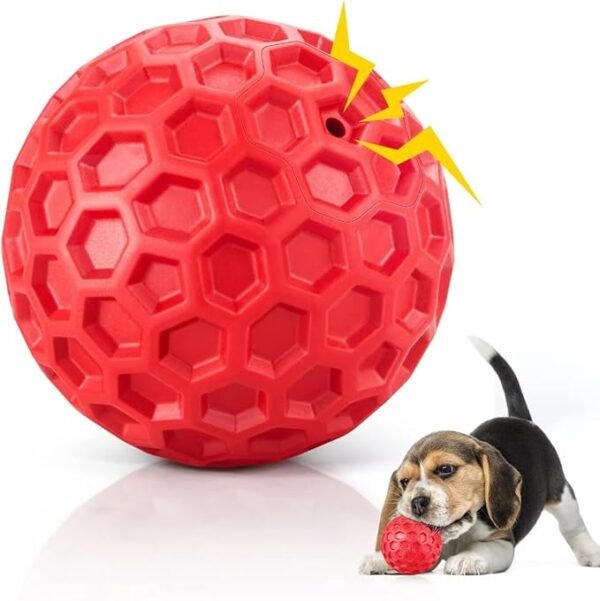 Indestructible Squeaky Dog Balls, Dog Toys for Aggressive Chewers Large Breed for Relieving Anxiety, Tough Dog Chew Toys Balls for Aggressive Chewers, Outdoor Squeaky Dog Toys for Large Dogs - Image 13