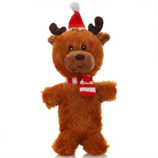 Christmas Santa Claus Doll Durable Squeaker Interactive Plush Dog Toy - Image 8