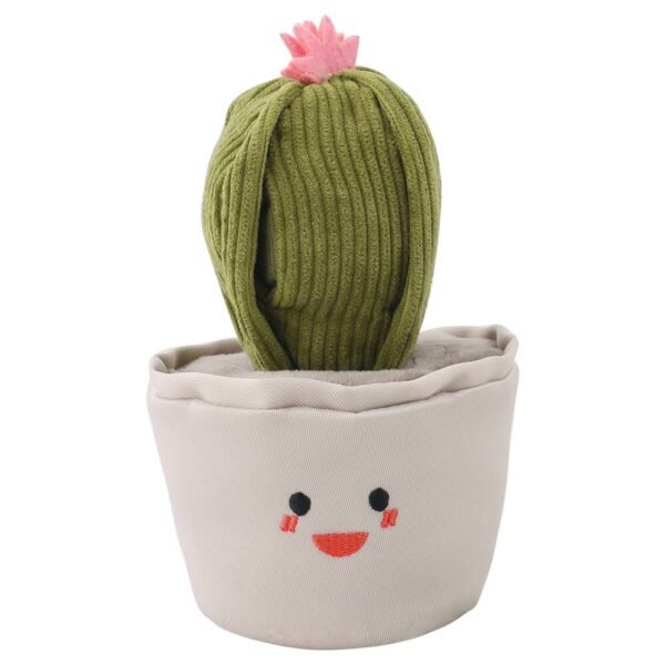 Cactus Plush Squeaky Dog Toy  Slow Feeder Interactive Toy - Image 6