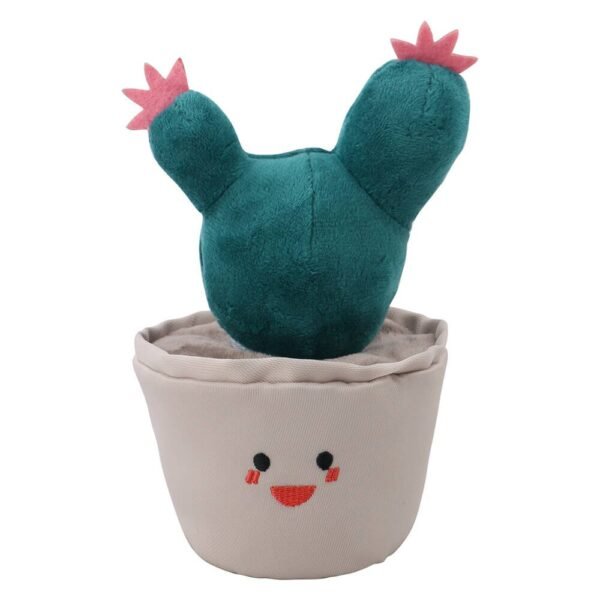 Cactus Plush Squeaky Dog Toy  Slow Feeder Interactive Toy - Image 5