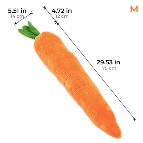 Carrot Squeaky Plush Toy Dog Interactive Toy - Image 8