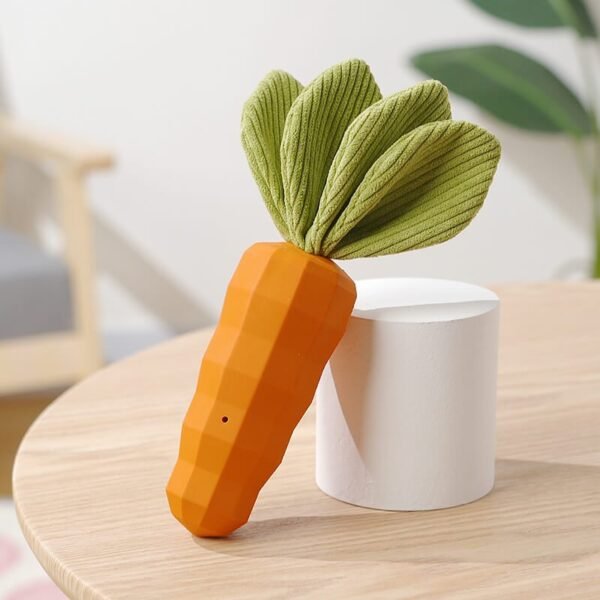 Carrot Squeaky Toy Durable Dog Chew Toy - Image 8