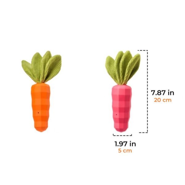 Carrot Squeaky Toy Durable Dog Chew Toy - Image 9