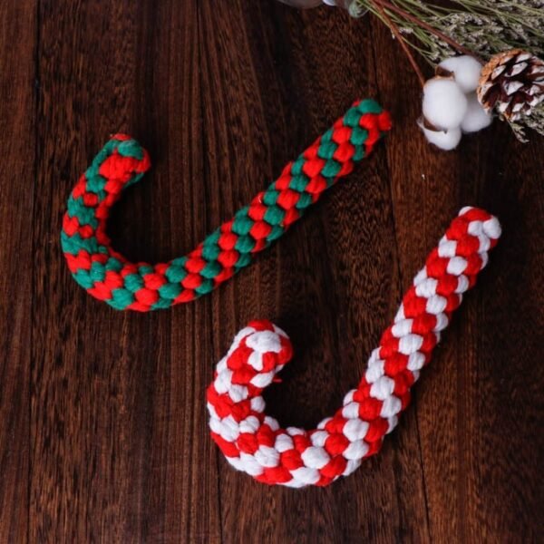 Christmas Cotton Rope Toy Chew Resistant Luxury Dog Gifts Teething Toys - Image 11