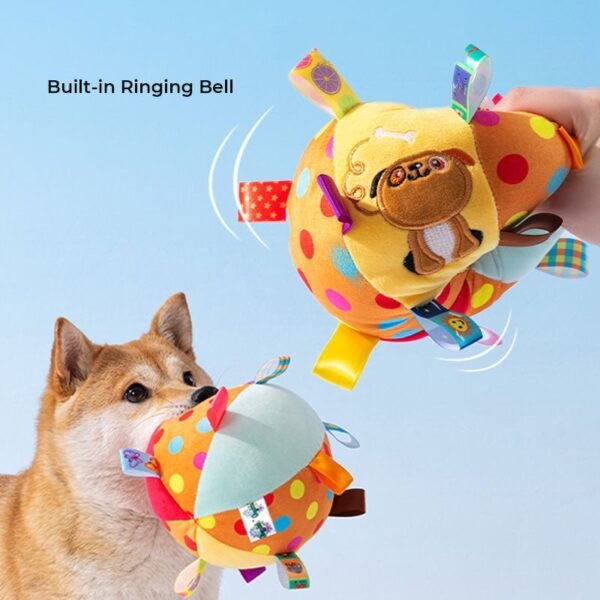 Cute Embroidered Squeaky Ball Interactive Dog Toys - Image 4