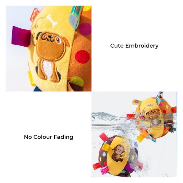 Cute Embroidered Squeaky Ball Interactive Dog Toys - Image 6