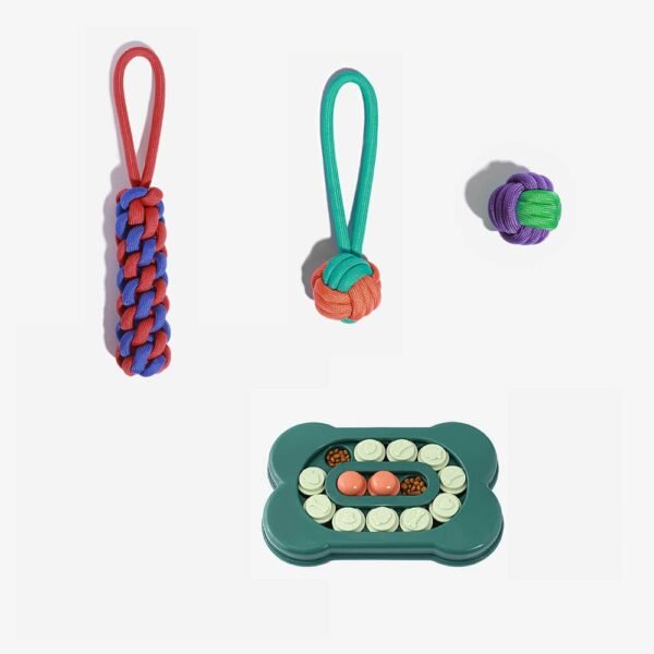 Dog Toy Gift Basket Set | Squeaky Chew Plush Treats Throw Interactive Toys - Image 14