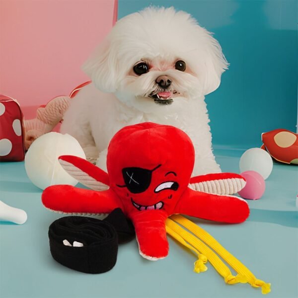 Chew-Resistant Squeaky Dog Toy - Ocean World - Image 2