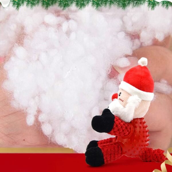 Christmas Doll Rubber Slow Feeding Squeaker Interactive Dog Toy - Image 3