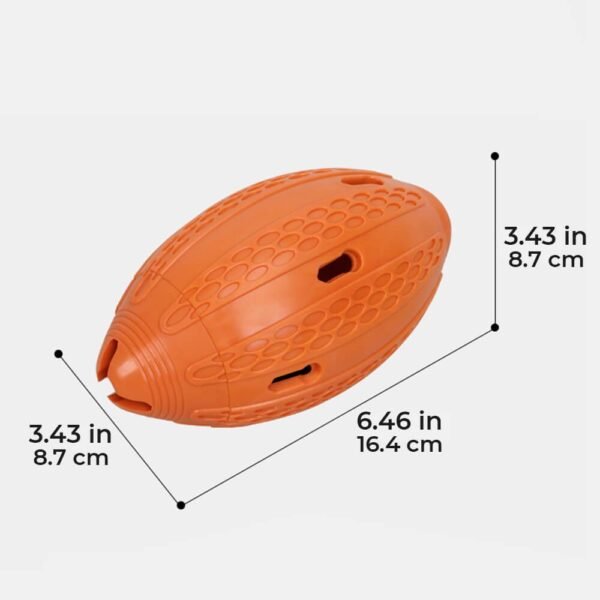 Football-Shaped Dog Chew Toy Hidden Treats Interactive Toy - Image 8