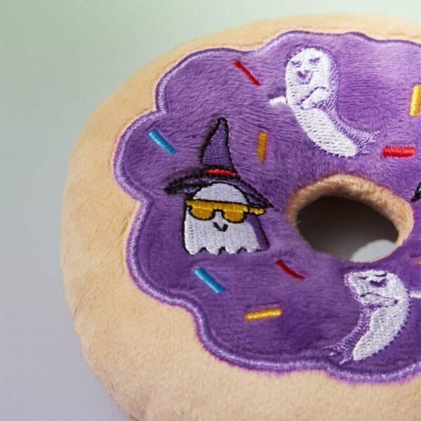 Halloween Donut Plush Dog Toy - Image 3