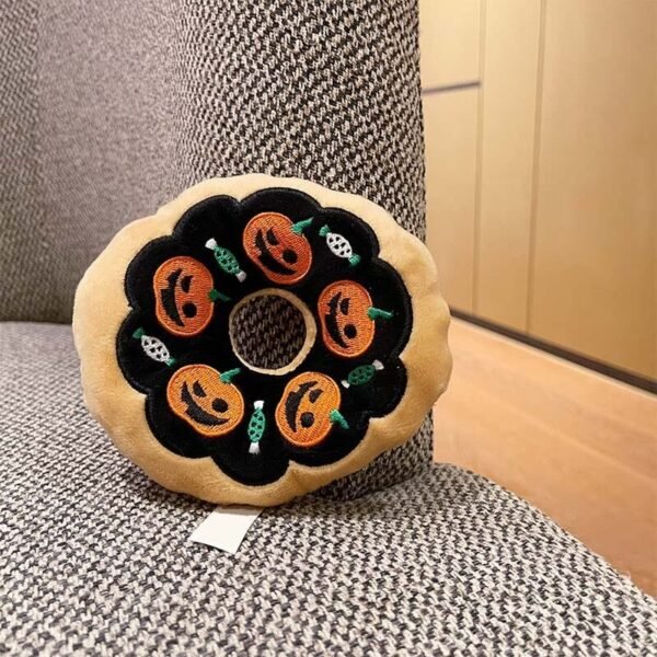 Halloween Donut Plush Dog Toy - Image 5