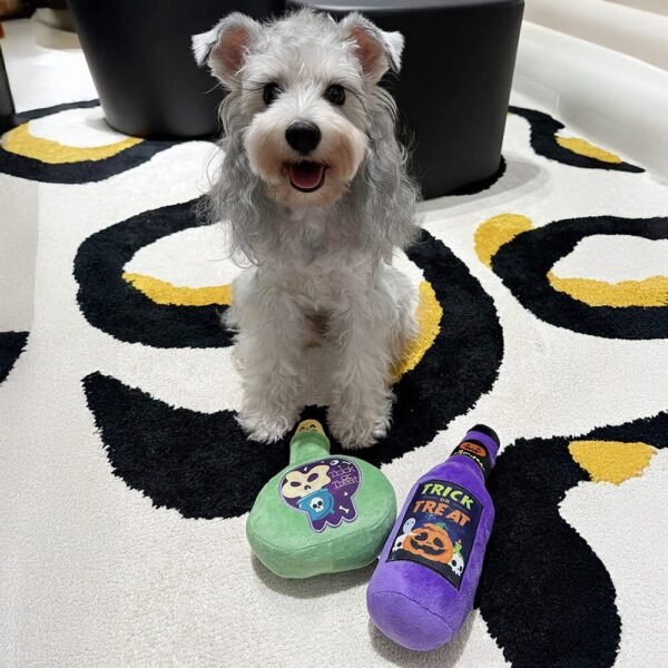 Halloween Fun Medicine Bottle Toy Dog Teething Plush Toy - Image 4