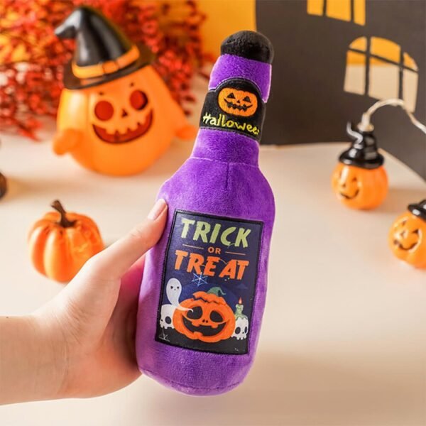 Halloween Fun Medicine Bottle Toy Dog Teething Plush Toy - Image 2