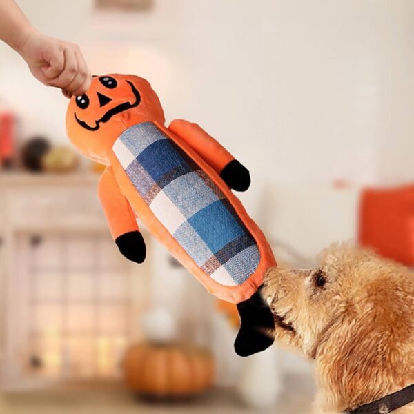 Halloween Funny Pumpkin Teething Rope Toys Dog Chew Toy Set - Image 2
