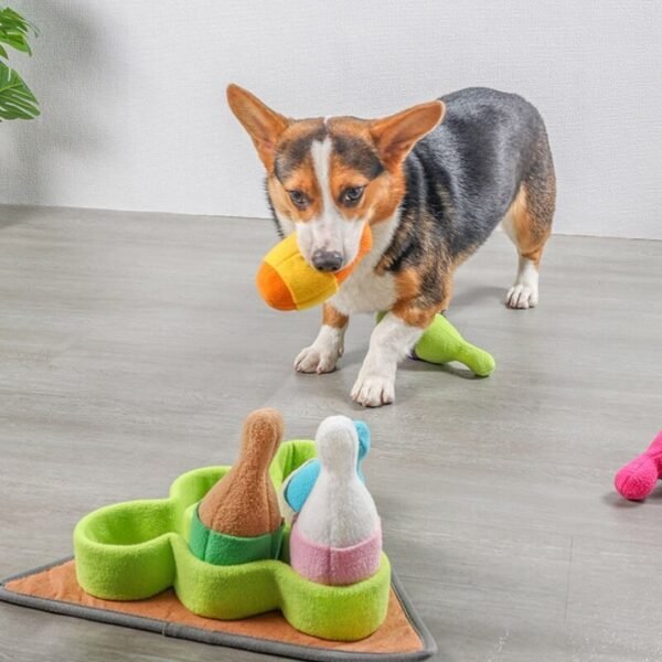 Interactive Bowling Puzzle Dog Treat Dispenser Toy - Image 2
