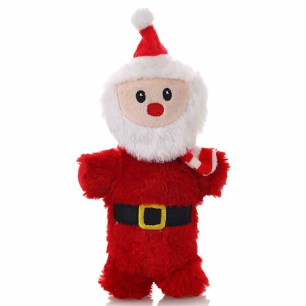 Christmas Santa Claus Doll Durable Squeaker Interactive Plush Dog Toy - Image 7