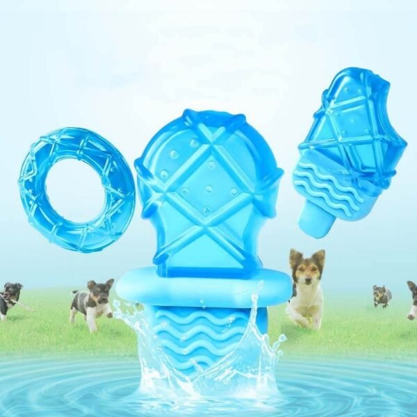 Cooling Rubber Water-filled Ice Lolly Dog Teething Toy - Image 6