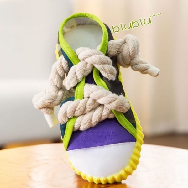 Cotton Rope Slipper Toy Dog Teething Toy - Image 5