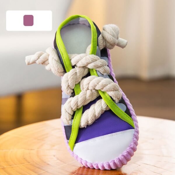 Cotton Rope Slipper Toy Dog Teething Toy - Image 8