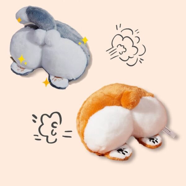 Funny Plush Squeaky Dog Toy - Butt - Image 6
