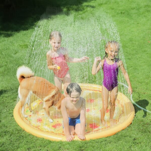 Ice Cream Children Splash Play Mat Dog Sprinkler Pad - Image 9