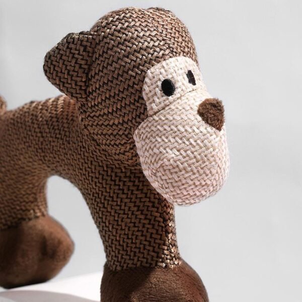 Animal Squeaky Plush Dog Toy - Image 5