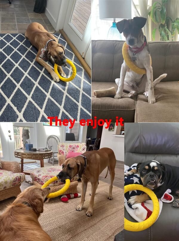 Dog Toys for Aggressive Chewers,Flying Ring for Dog Training,Chewing Cathing Form Toys - Image 6
