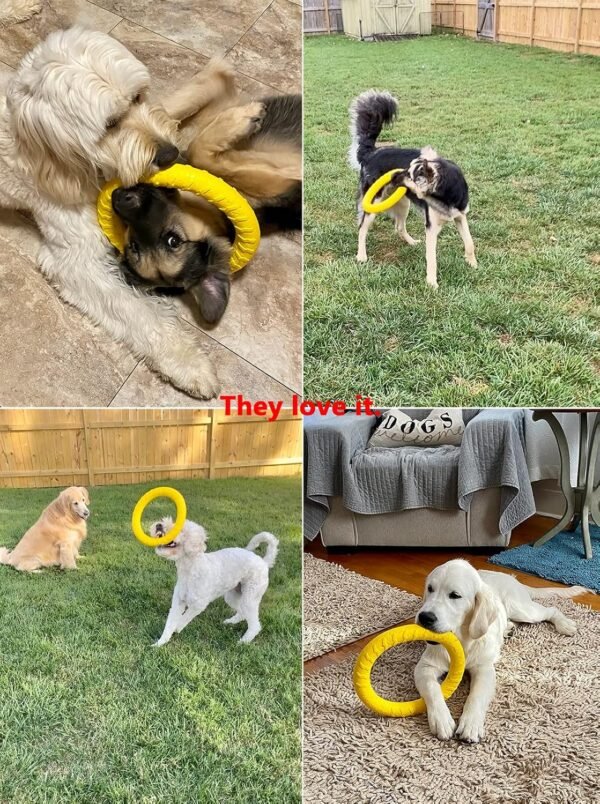 Dog Toys for Aggressive Chewers,Flying Ring for Dog Training,Chewing Cathing Form Toys - Image 7
