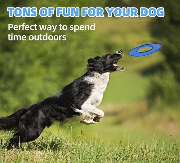 Interactive Dog Flyer Chew Toys for Aggressive Chewers,(Blue Flyer) - Image 5
