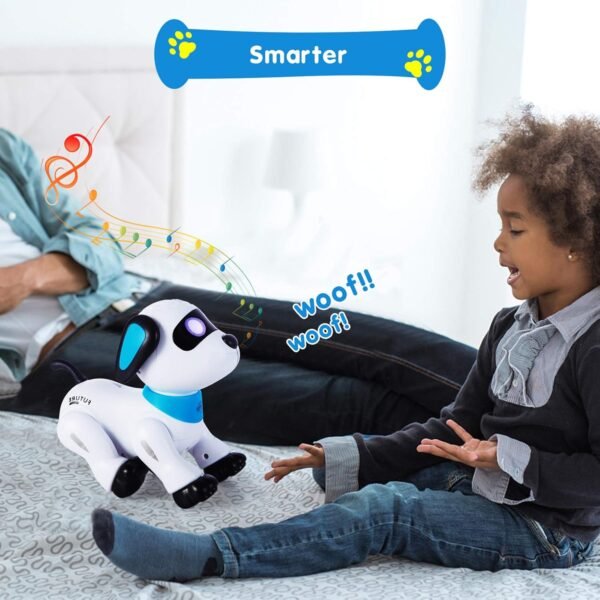 Remote Control Robot Dog Toy – Programmable Smart Robot Dog for Kids 3+, Interactive Dancing & Sound, RC Stunt Robot Toys with LED Eyes, Electronic Pet Toy Dog for Boys & Girls Gifts (Blue) - Image 6